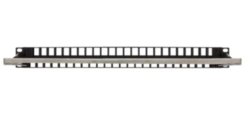 Deltaco Patchpanel Svart 1U