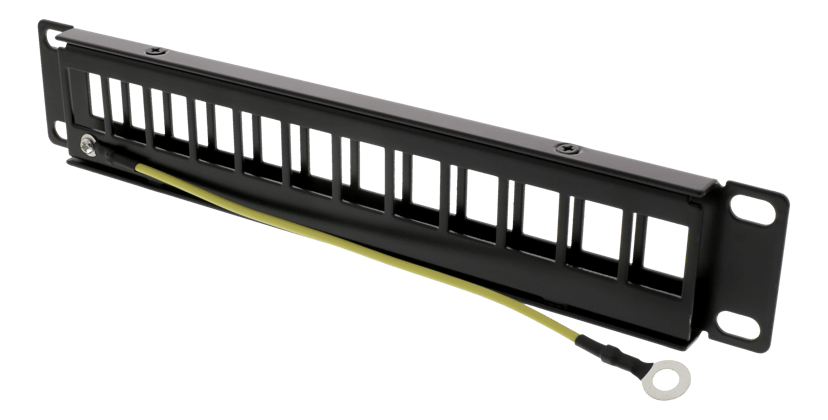 Deltaco Kytkentäpaneeli Musta 1U