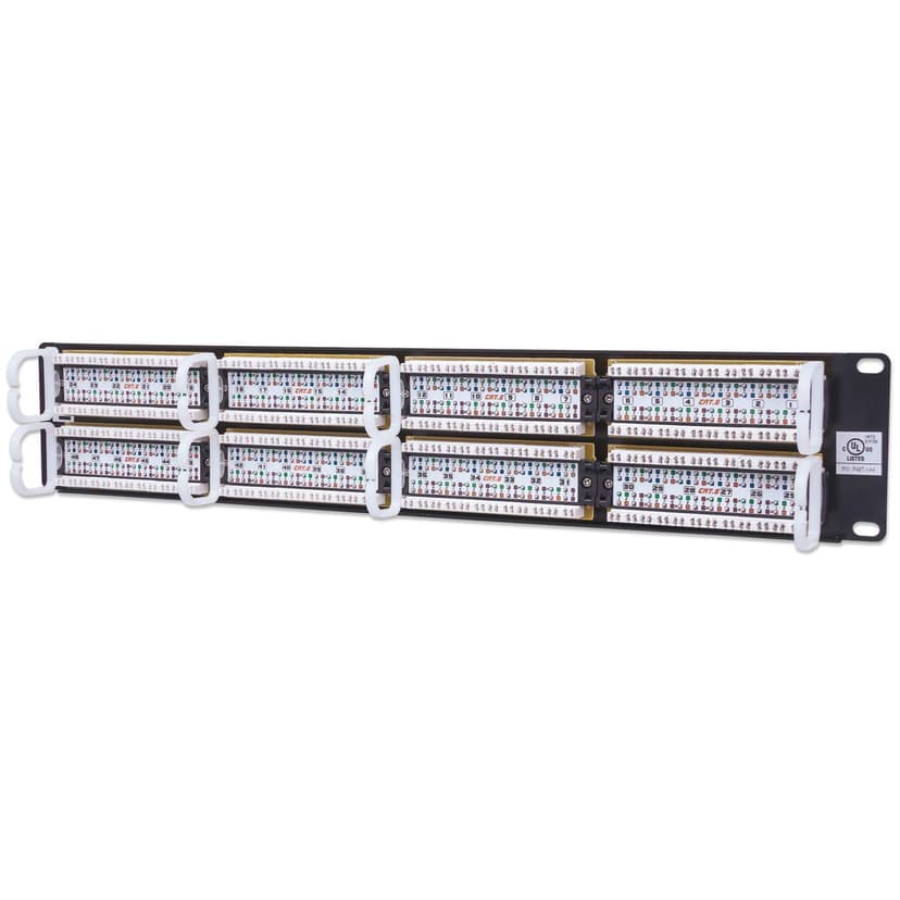 Intellinet Patchpanel Svart Cat 6 2U