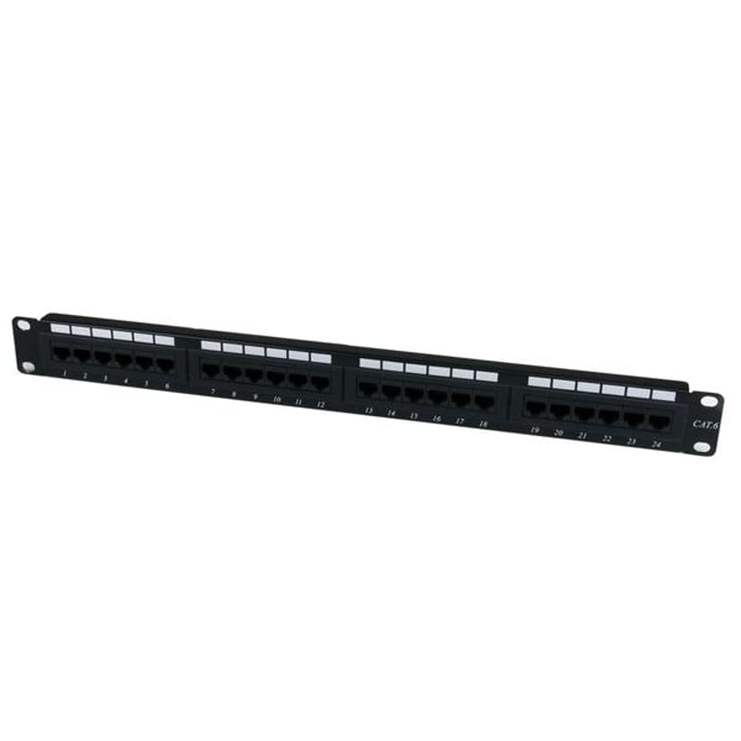 Startech 24 Port 1U Rackmount Cat 6 110 Patch Panel Zwart 1U