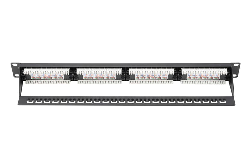 Digitus Patchpanel Svart Cat 6 1U