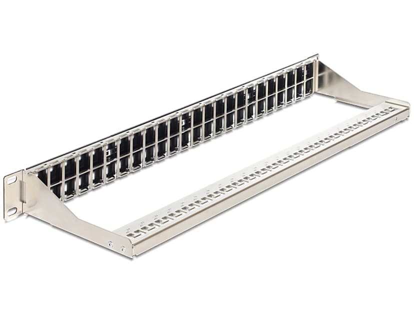 Delock Patchpanel Svart 2U