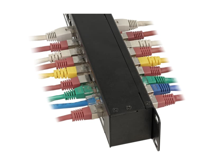 Delock Patchpanel Svart Cat6 1U