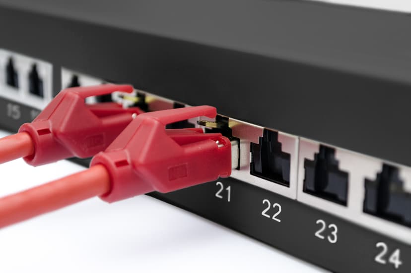 Digitus Patchpanel Svart Cat 6A 1U