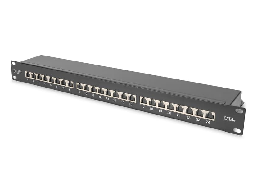 Digitus Patchpanel Svart Cat6a 1U