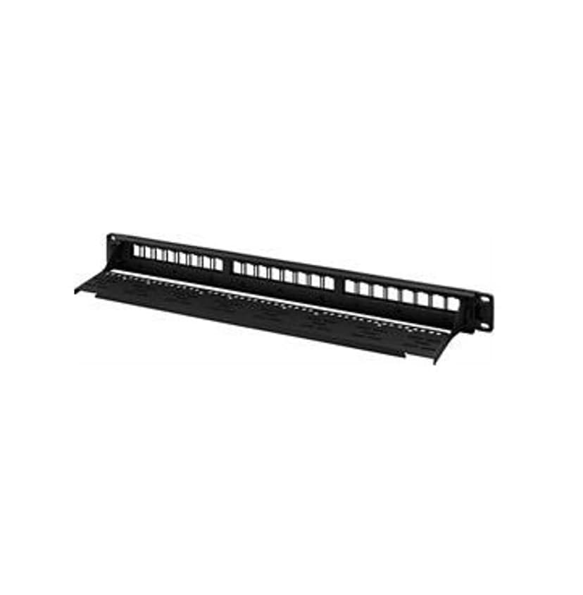 Deltaco Patchpanel Svart 1U