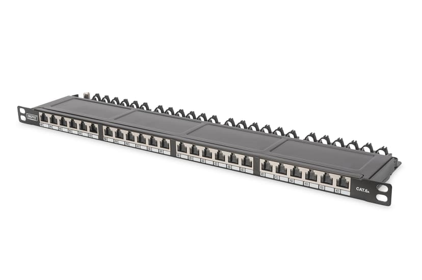 Digitus Patchpanel Svart Cat6a 0.5U