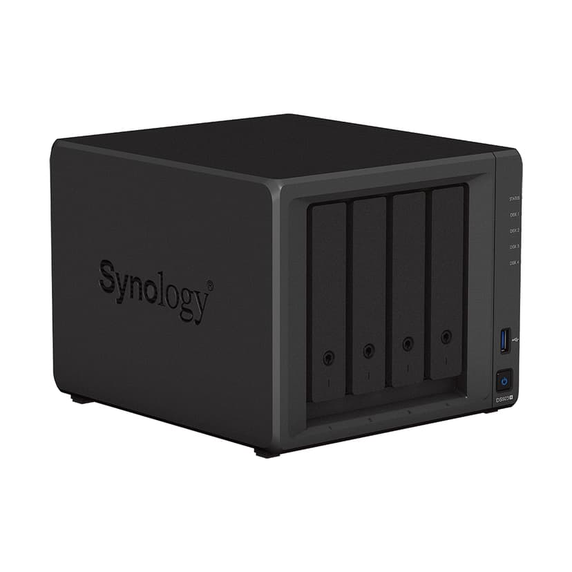 Synology DS923+ med 4 forhåndsinstallerte disker på 4 TB (16 TB)