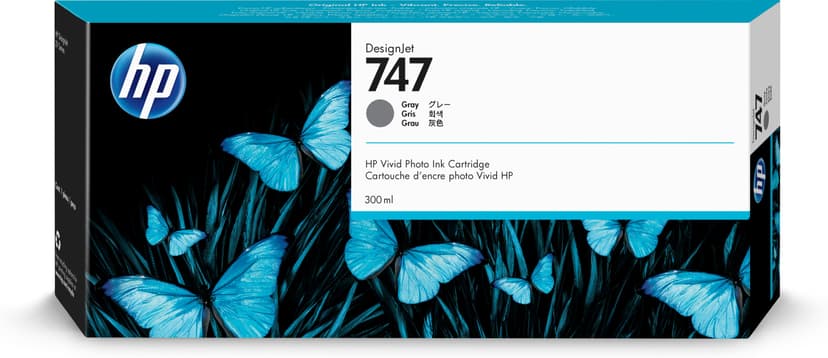 HP Inkt Grå 747 300ml - DJ Z9+