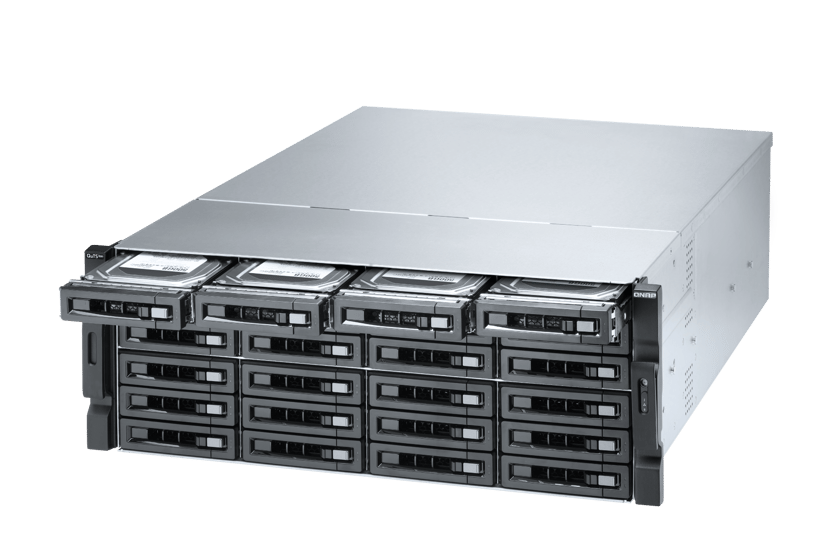 QNAP TS-h2477XU-RP NAS Rack (4U) AMD Ryzen™ 7 3700X 32 GB DDR4 0 TB QuTS hero Svart