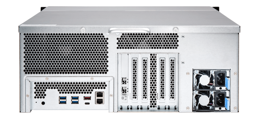 QNAP TS-h2477XU-RP NAS Rack (4U) AMD Ryzen™ 7 3700X 32 GB DDR4 0 TB QuTS hero Svart