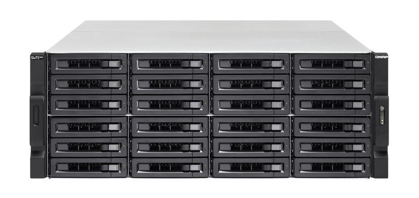 QNAP TS-h2477XU-RP NAS Rack (4U) AMD Ryzen™ 7 3700X 32 GB DDR4 0 TB QuTS hero Svart