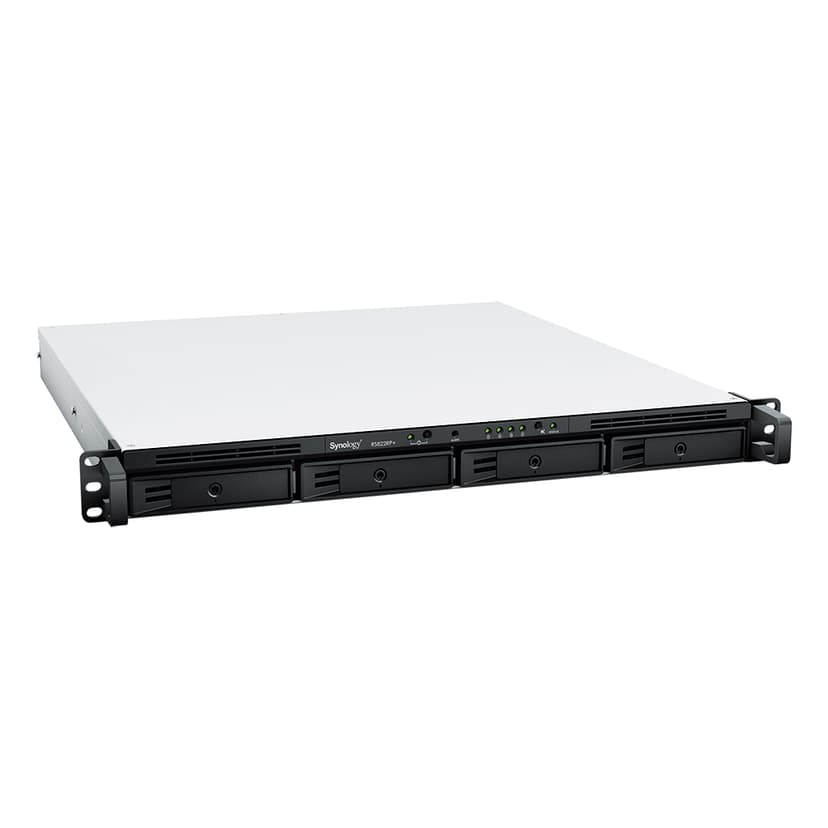 Synology RackStation RS822RP+ datalagringsserver NAS Rack (1U) Ryzen Embedded V1500B 2 GB DDR4 0 TB DiskStation Manager Grå
