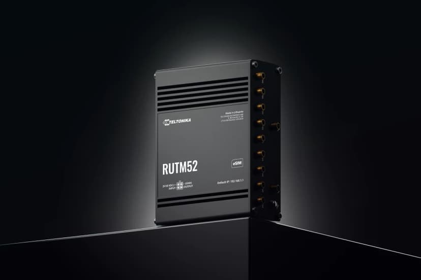 Teltonika RUTM52 Industrial Dual-SIM 5G Wireless Router