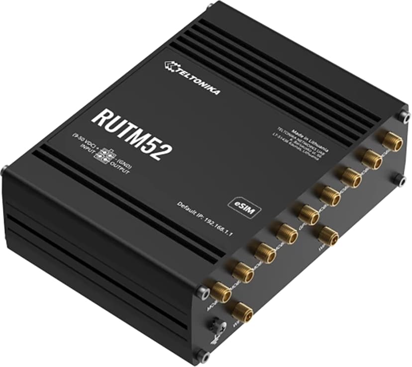 Teltonika RUTM52 Industrial Dual-SIM 5G Wireless Router