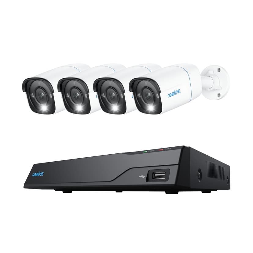 Reolink NVS8-8MB4 Security System 8Ch NRV + 4x P330 4K PoE Kamera