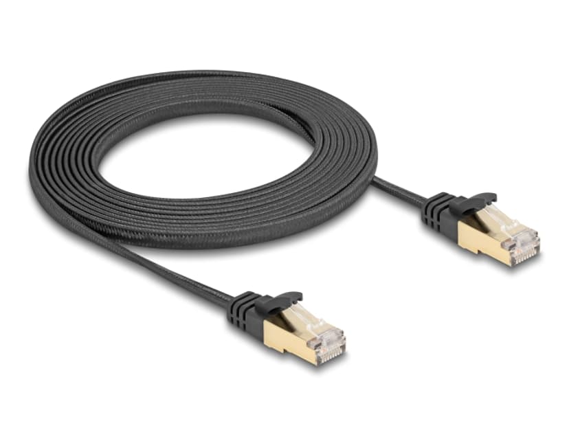Delock 80327 nätverkskablar Svart 3 m Cat6a S/FTP (S-STP) RJ-45 Cat 6A 3m Svart