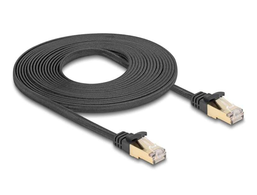 Delock 80328 nätverkskablar Svart 5 m Cat6a S/FTP (S-STP) RJ-45 Cat 6A 5m Svart