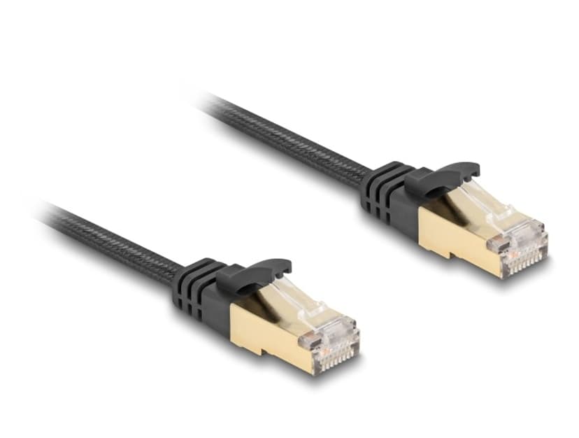 Delock 80328 nätverkskablar Svart 5 m Cat6a S/FTP (S-STP) RJ-45 Cat 6A 5m Svart