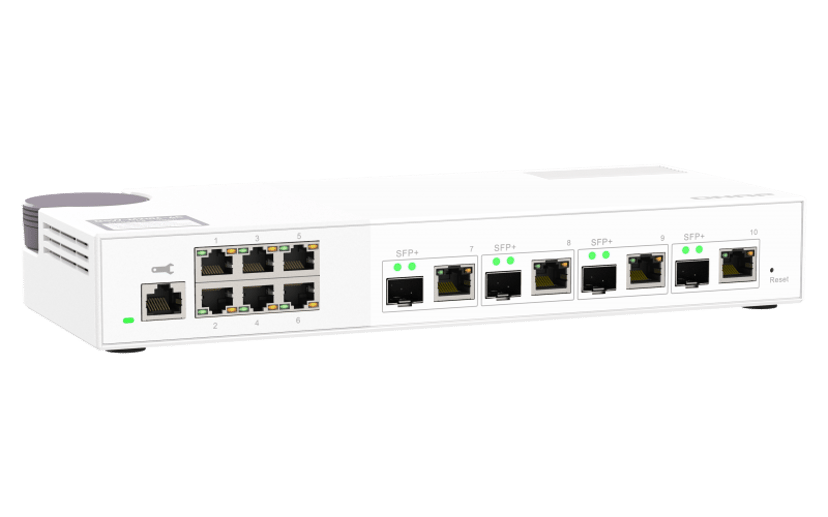 QNAP QSW-M2106-4C nätverksswitchar hanterad L2 2.5G Ethernet (100/1000/2500) Vit