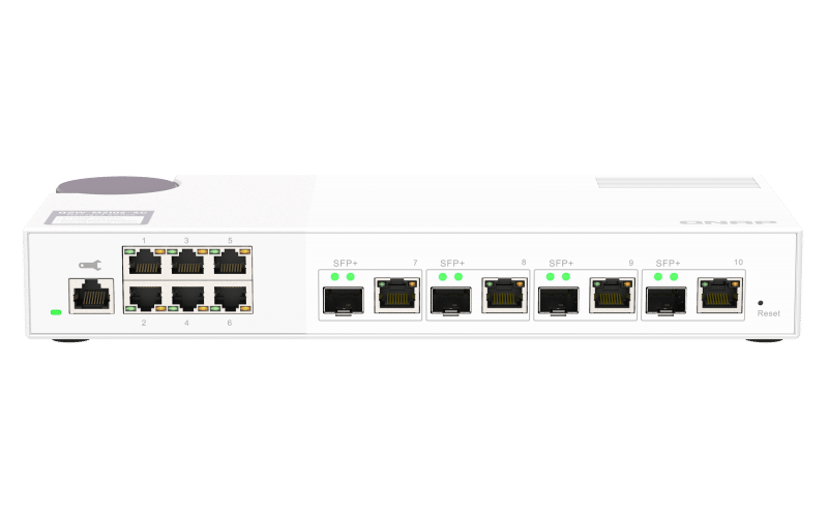 QNAP QSW-M2106-4C netwerk-switch Managed L2 2.5G Ethernet (100/1000/2500) Wit