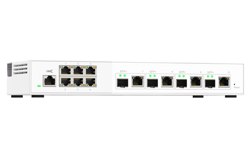 QNAP QSW-M2106-4C netwerk-switch Managed L2 2.5G Ethernet (100/1000/2500) Wit