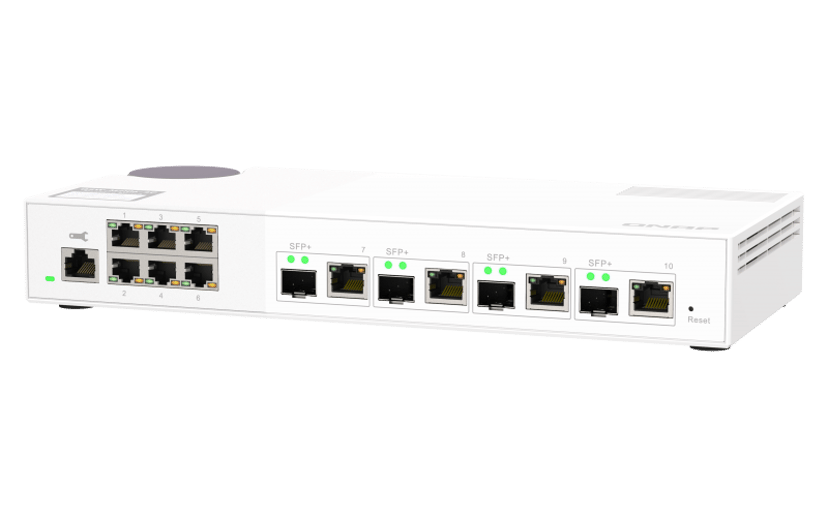QNAP QSW-M2106-4C nätverksswitchar hanterad L2 2.5G Ethernet (100/1000/2500) Vit