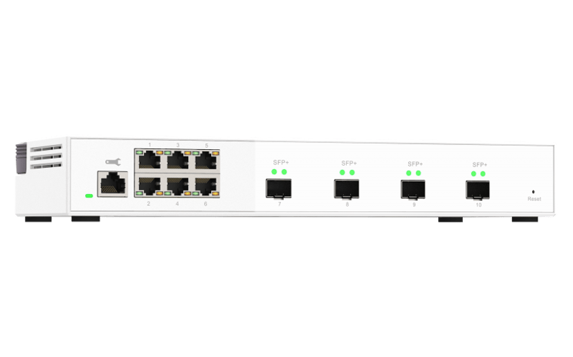 QNAP QSW-M2106-4S netwerk-switch Managed L2 2.5G Ethernet (100/1000/2500) Wit