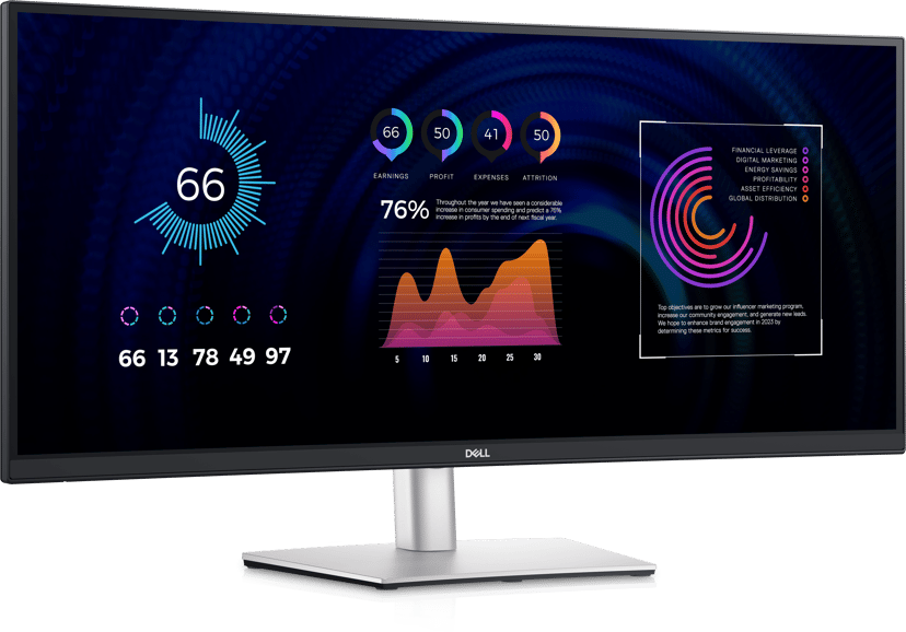 Dell P3424WE 34.14" 3440 x 1440pixels IPS 21:9 60Hz