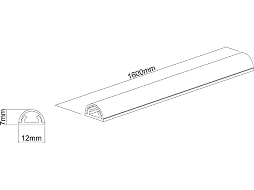 Multibrackets M Universal Cable Cover 12 mm x 1,6 m