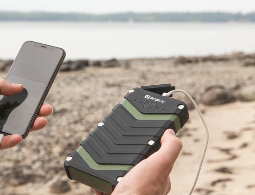 Sandberg Survivor Powerbank 20000mAh Grønn, Svart