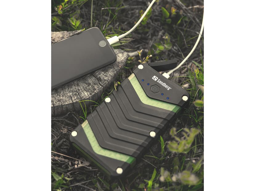 Sandberg Survivor Powerbank 20000mAh Musta, Vihreä