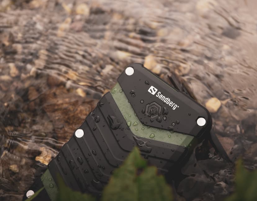 Sandberg Survivor Powerbank 20000mAh Grøn, Sort
