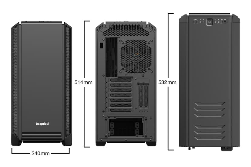 be quiet! Silent Base 601 Midi Tower Sort