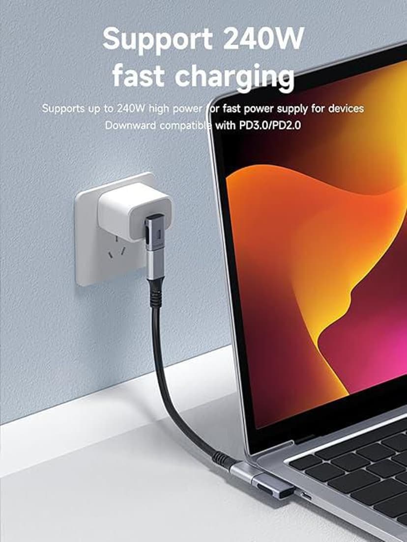 Microconnect ANGLED ADAPTER MALE-FEMALE USB-C USB-C USB-C