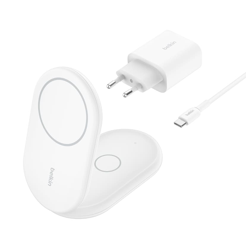 Belkin Magnetic 2-in-1 Stand Qi2 1.5m Vit