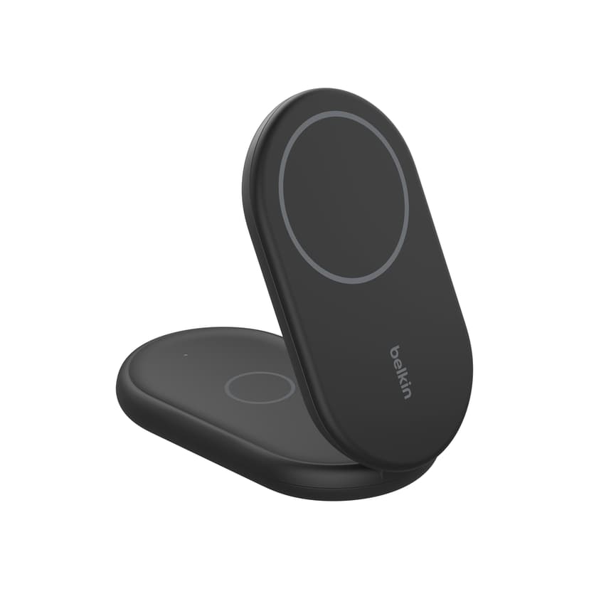 Belkin Magnetic 2-in-1 Stand Qi2 Svart 1.5m