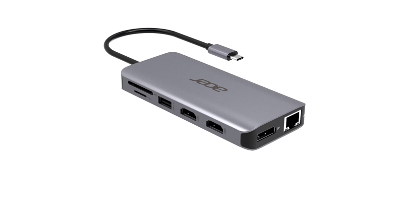 Acer 12-in-1 Type-C Dongle Kabel USB 3.2 Gen 1 (3.1 Gen 1) Type-C Silver USB 3.2 Gen 1 (3.1 Gen 1) Type-C