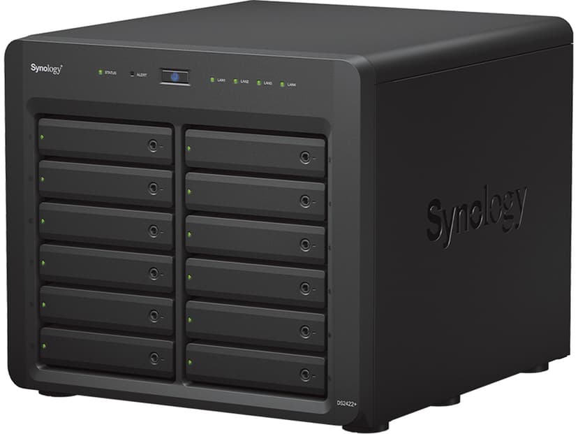 Synology DiskStation DS2422+ NAS & lagringsserver Tower Ryzen Embedded V1500B 4 GB DDR4 0 TB DiskStation Manager Sort