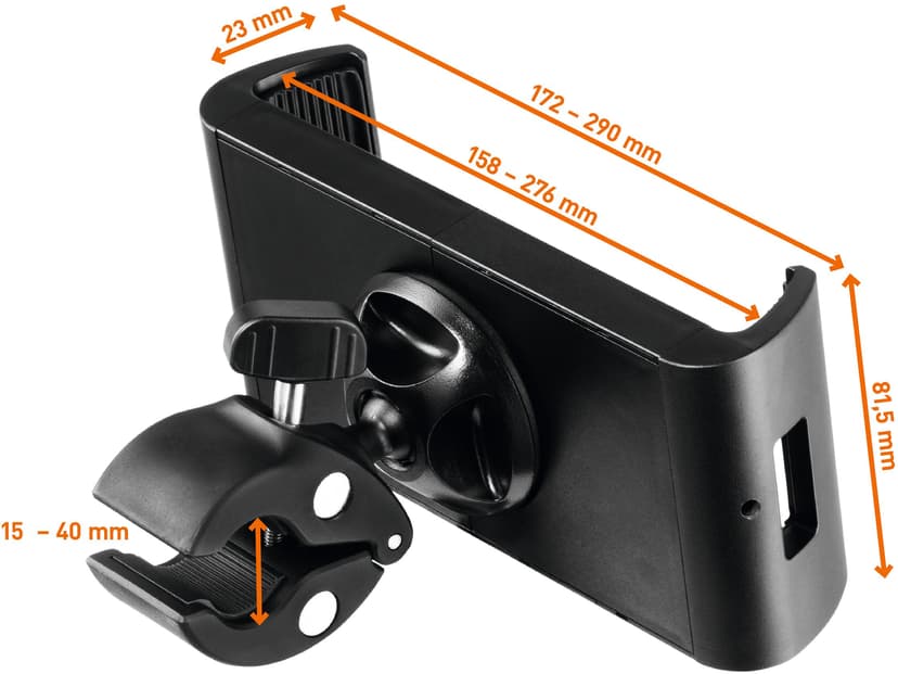 Durable Tablet Holder Tough Clamp 7"-13"