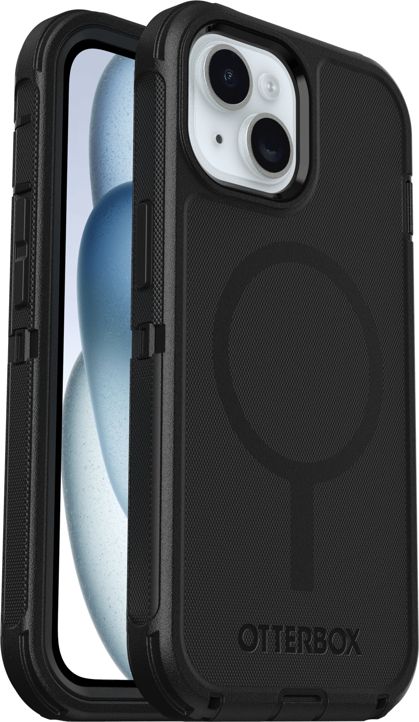 Otterbox Defender Magsafe iPhone 13, iPhone 14, iPhone 15, iPhone 16e Musta