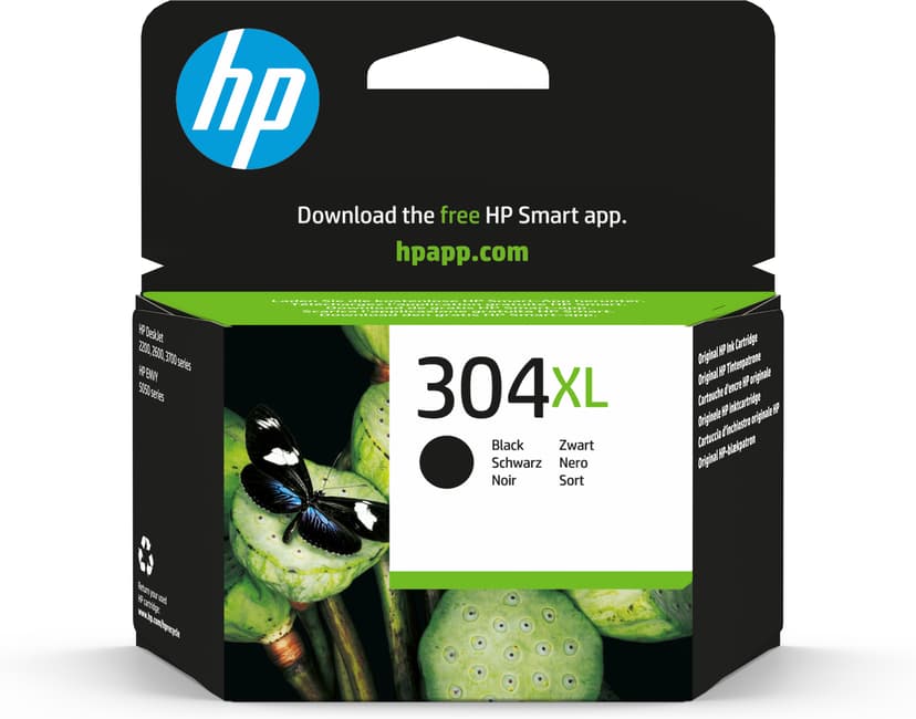 HP Bläck Svart No.304XL - DeskJet 3720/3730/3732