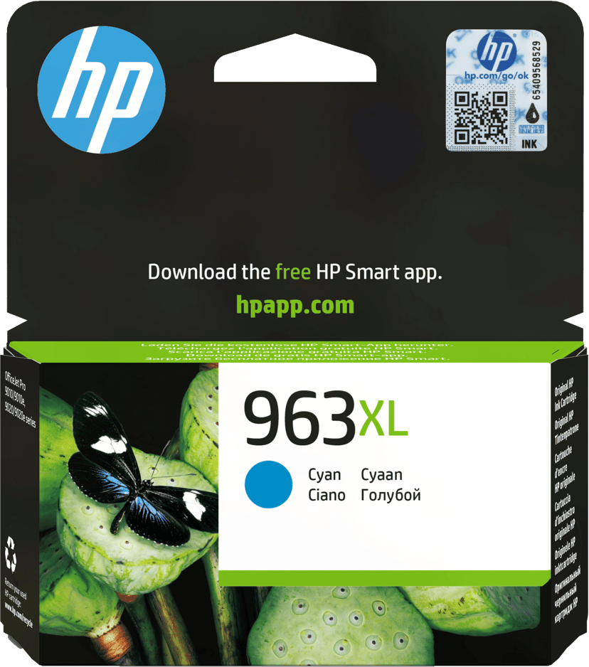 HP Inkt Cyan No 963XL 1.6K – OfficeJet Pro 9010