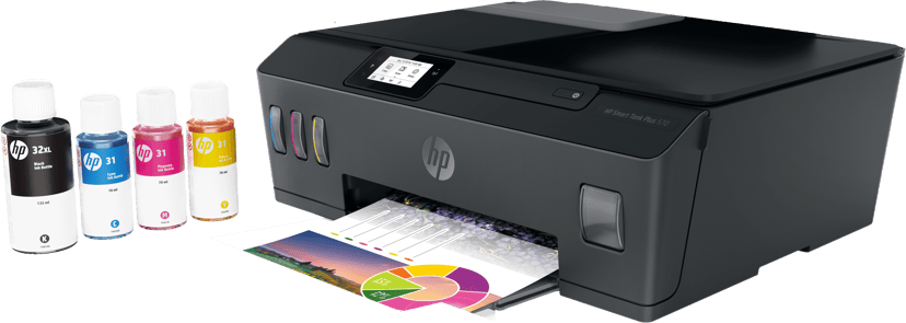 HP Smart Tank Plus 570 A4 All-In-One, musta