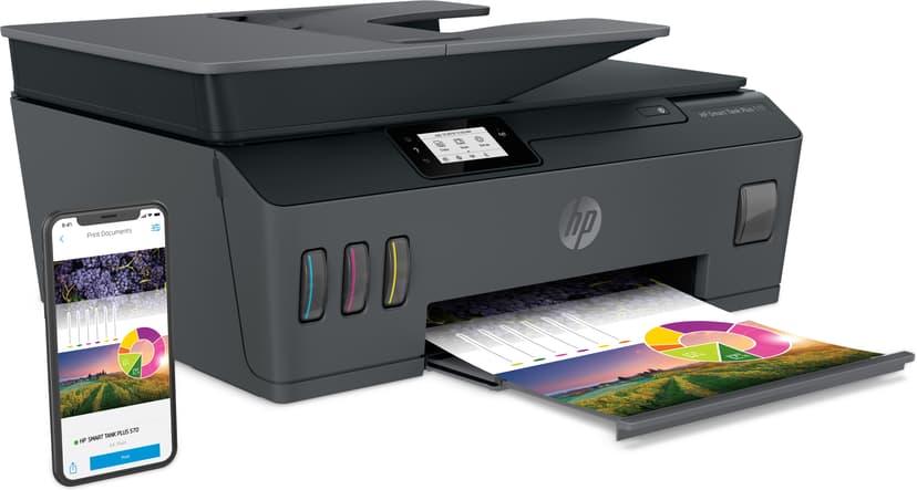 HP Smart Tank Plus 570 A4 All-In-One, musta
