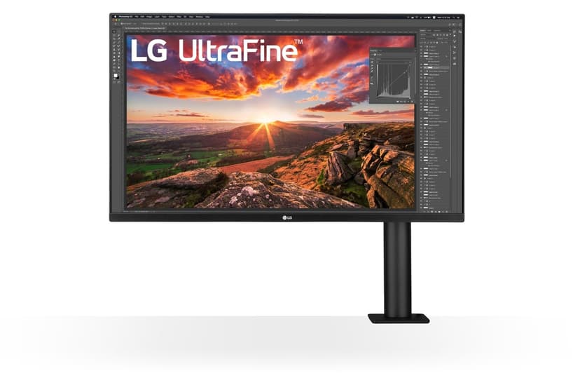 LG 32UN880P-B tietokoneen litteä näyttö 81,3 cm (32") 3840 x 2160 pikseliä 4K Ultra HD musta 32" 3840 x 2160pixels IPS 16:9 60Hz