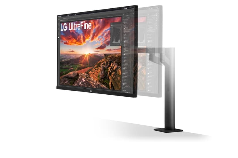 LG 32UN880P-B tietokoneen litteä näyttö 81,3 cm (32") 3840 x 2160 pikseliä 4K Ultra HD musta 32" 3840 x 2160pixels IPS 16:9 60Hz