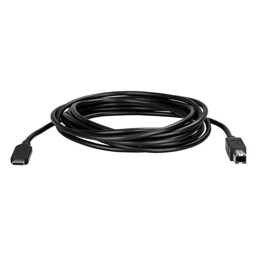 Startech StarTech.com USB2CB3M USB-kabel USB 2.0 3 m USB C USB B Sort 3m USB-C USB-B Svart