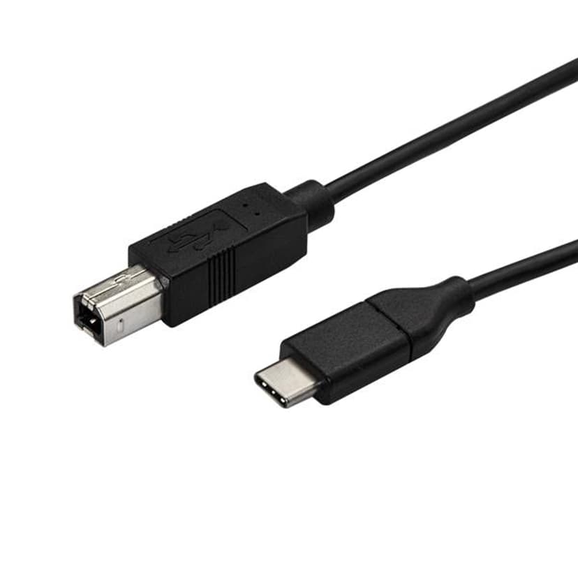 Startech StarTech.com USB2CB3M USB-kabel USB 2.0 3 m USB C USB B Sort 3m USB-C USB-B Svart