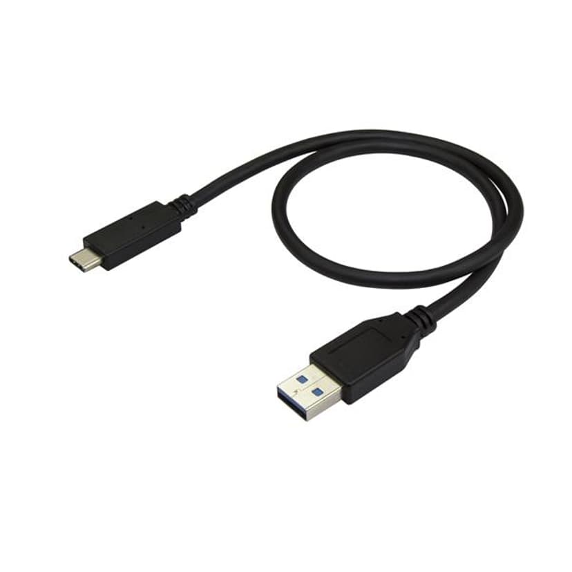 Startech USB to USB C Cable 0.5m USB-A USB-C Svart
